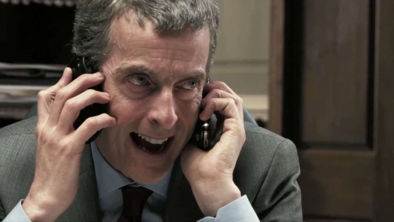 Still from In The Loop showing rapid-fire political communications.